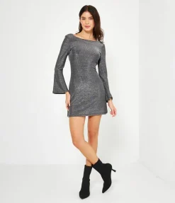 Abito mini in lurex