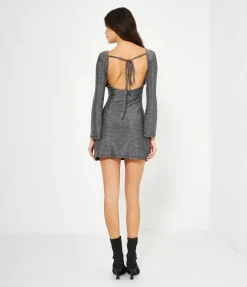 Abito mini in lurex