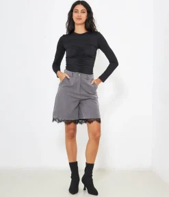 Bermuda con pizzo