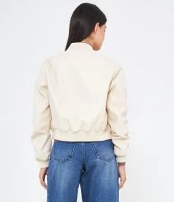 Bomber effetto pelle