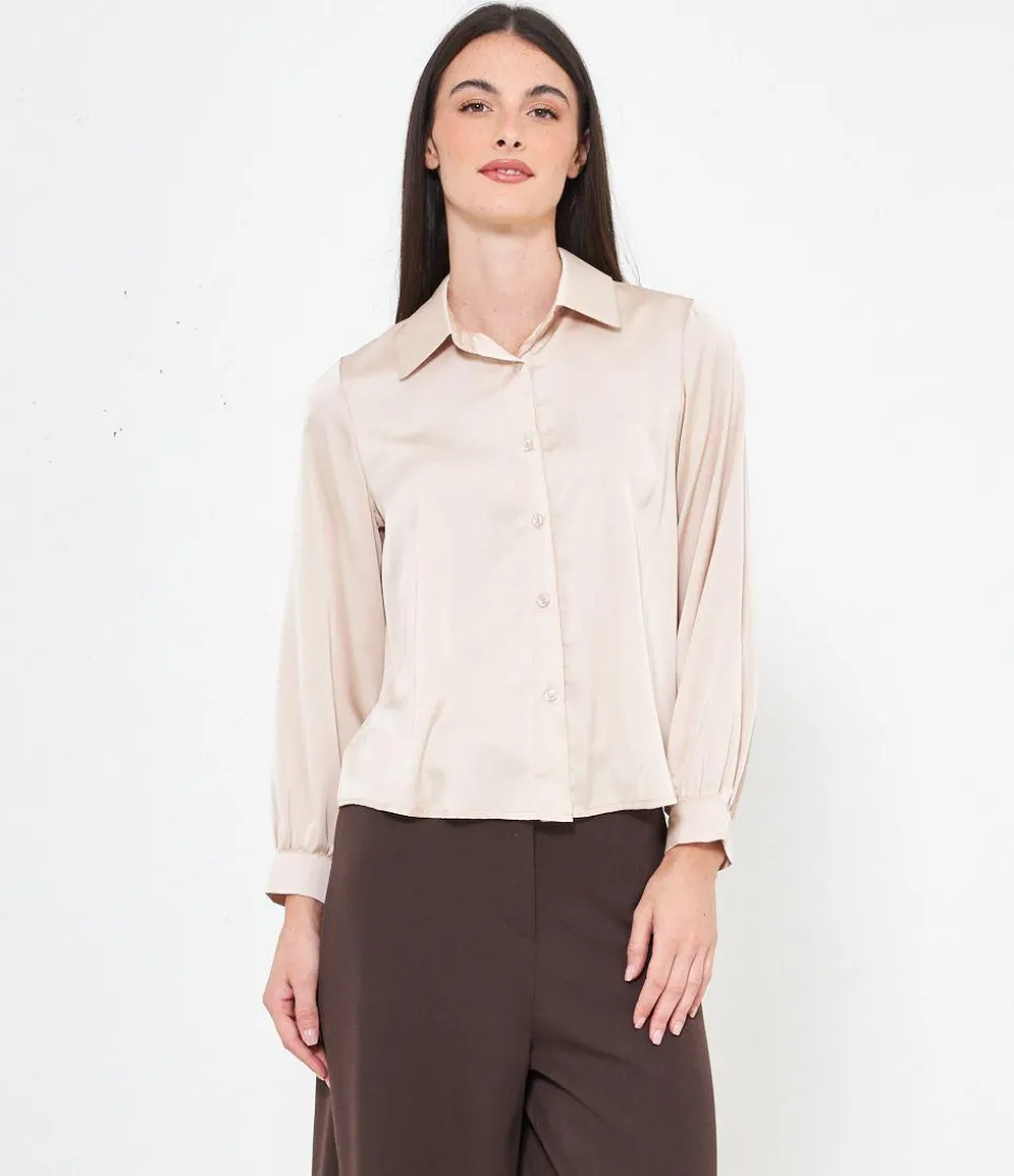 Camicia in raso