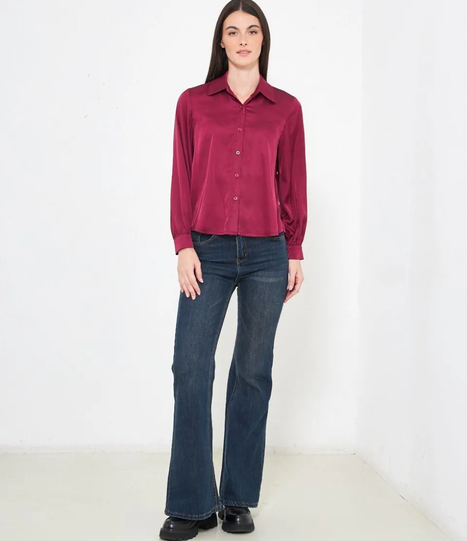 Camicia in raso