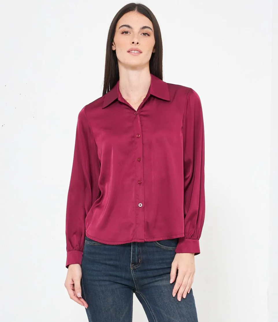 Camicia in raso
