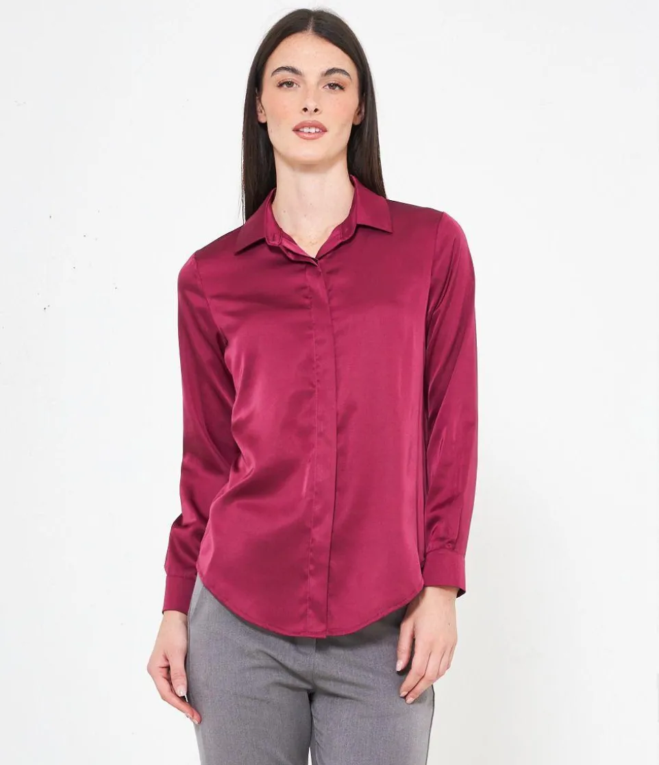 Camicia in raso