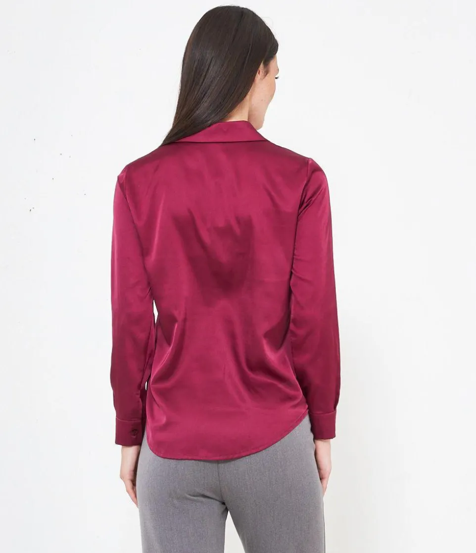 Camicia in raso