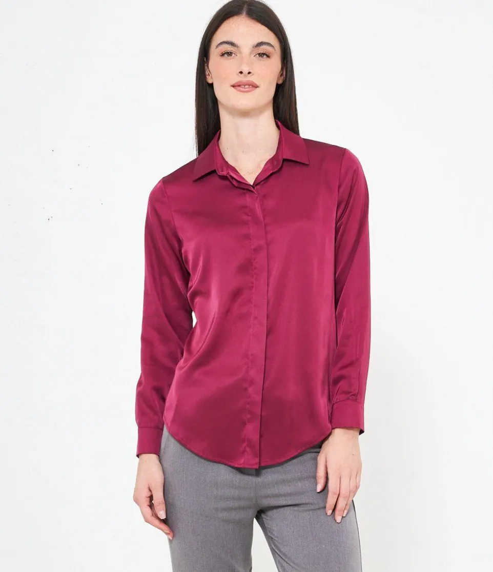 Camicia in raso
