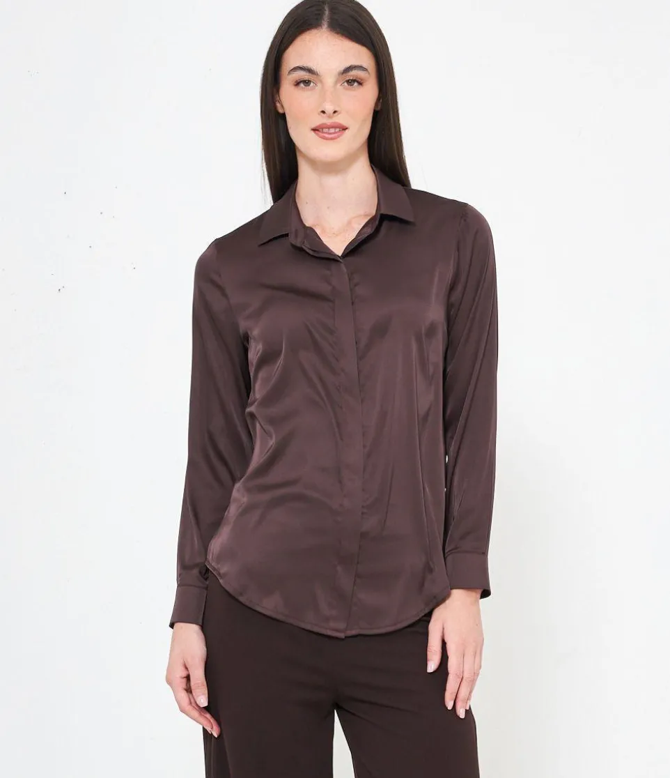 Camicia in raso