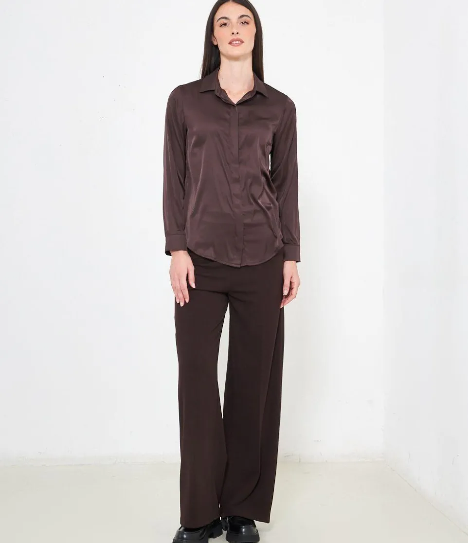 Camicia in raso