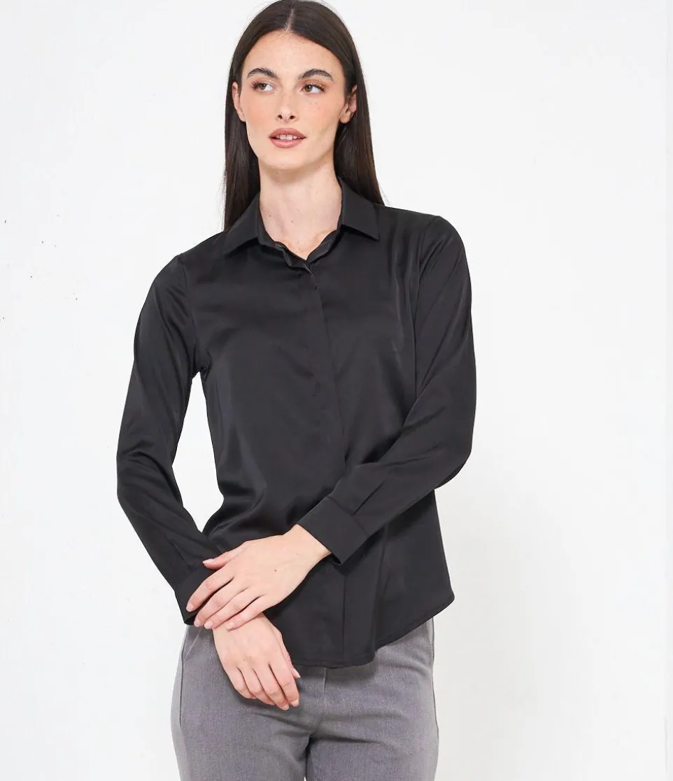 Camicia in raso
