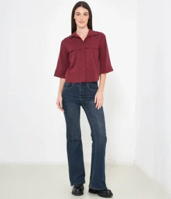 Camicia maniche a tre quarti