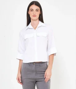 Camicia maniche a tre quarti