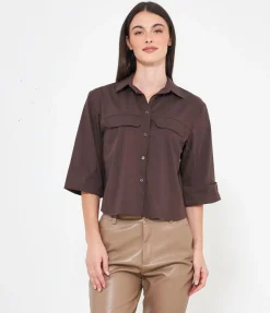 Camicia maniche a tre quarti