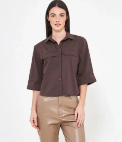Camicia maniche a tre quarti