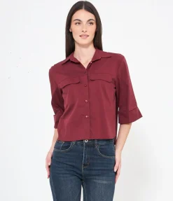 Camicia maniche a tre quarti