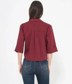 Camicia maniche a tre quarti