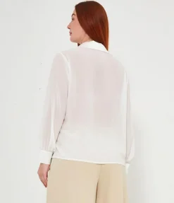 Camicia semitrasparente