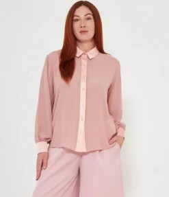 Camicia semitrasparente