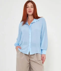 Camicia semitrasparente