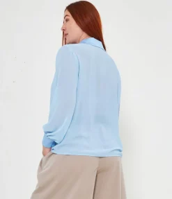 Camicia semitrasparente