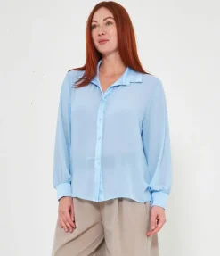 Camicia semitrasparente