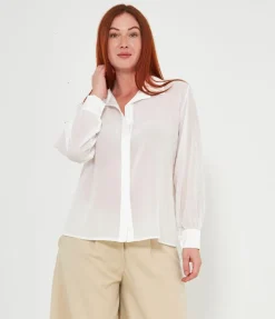 Camicia semitrasparente