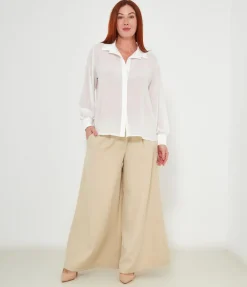 Camicia semitrasparente