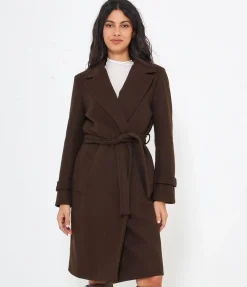 Cappotto midi con cintura
