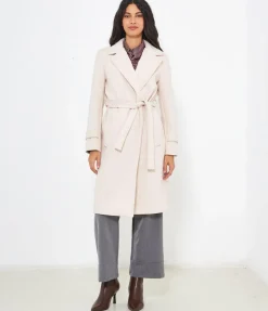 Cappotto midi con cintura