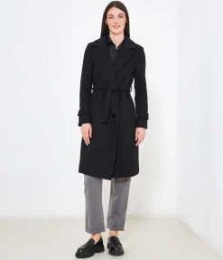 Cappotto midi con cintura