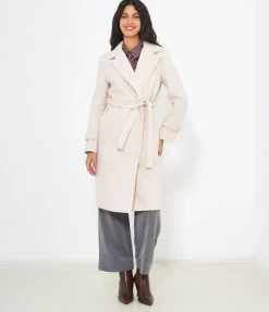 Cappotto midi con cintura