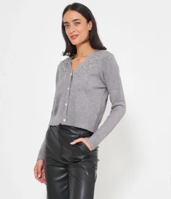 Cardigan bottoni gioiello