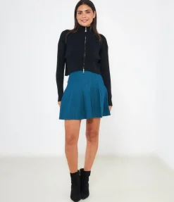 Cardigan con zip