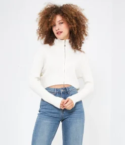 Cardigan con zip