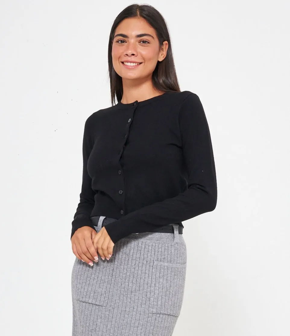 Cardigan crop