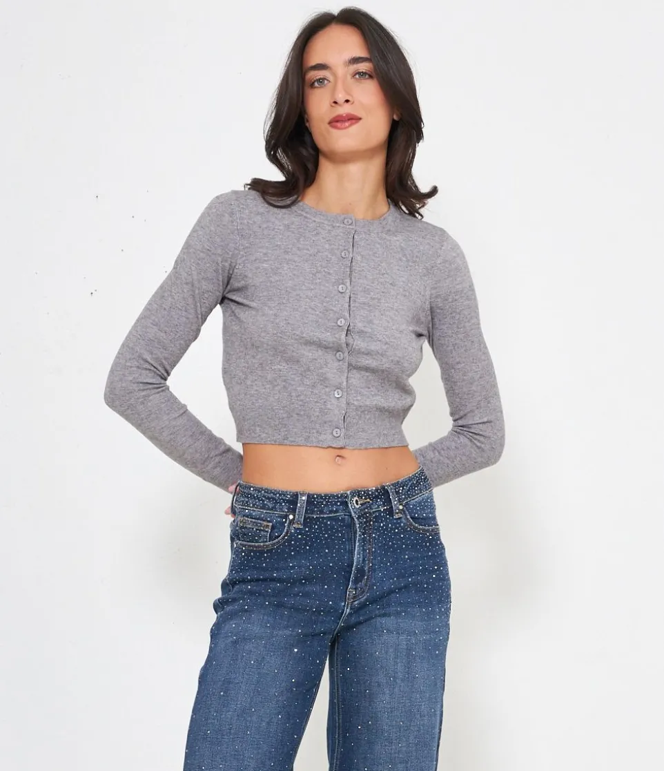 Cardigan crop