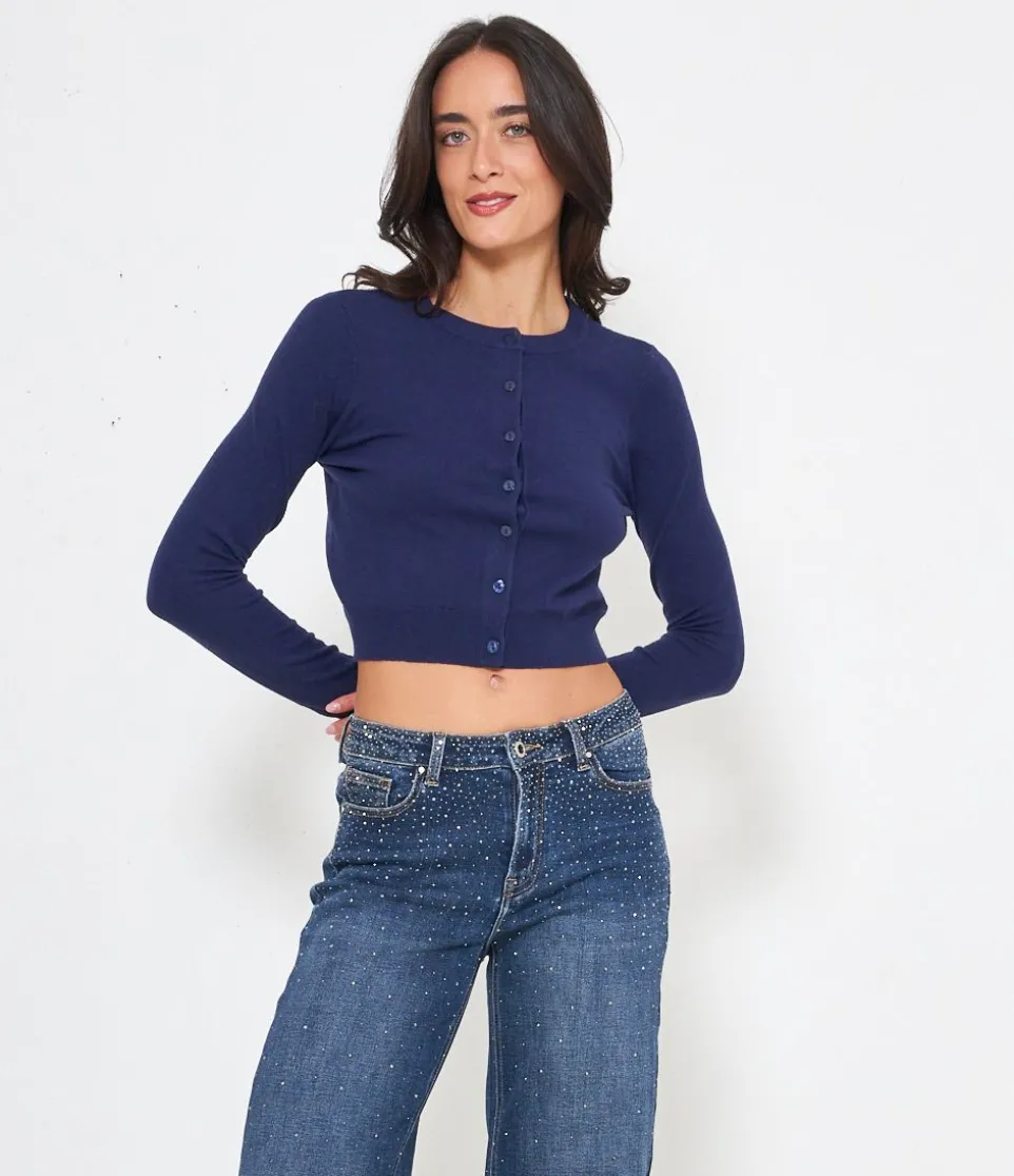 Cardigan crop