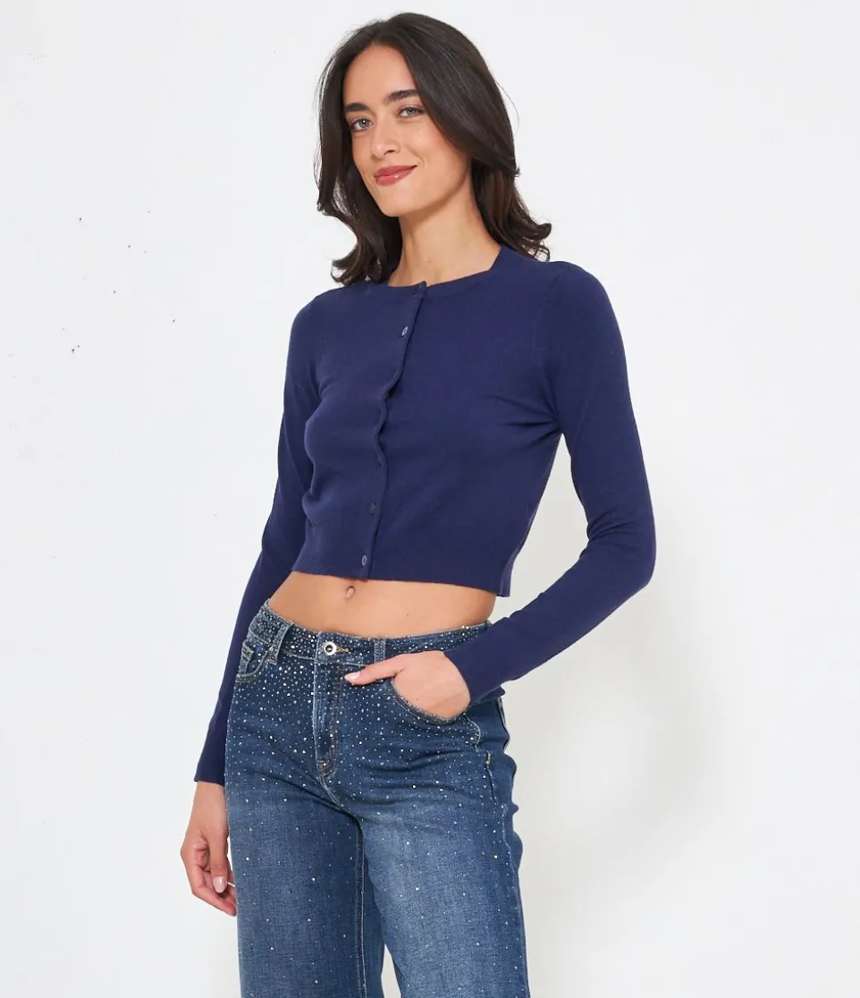 Cardigan crop