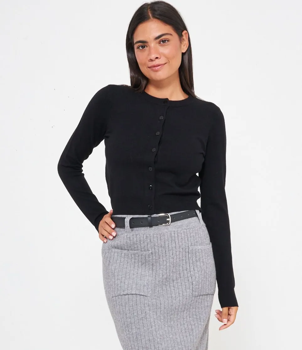 Cardigan crop