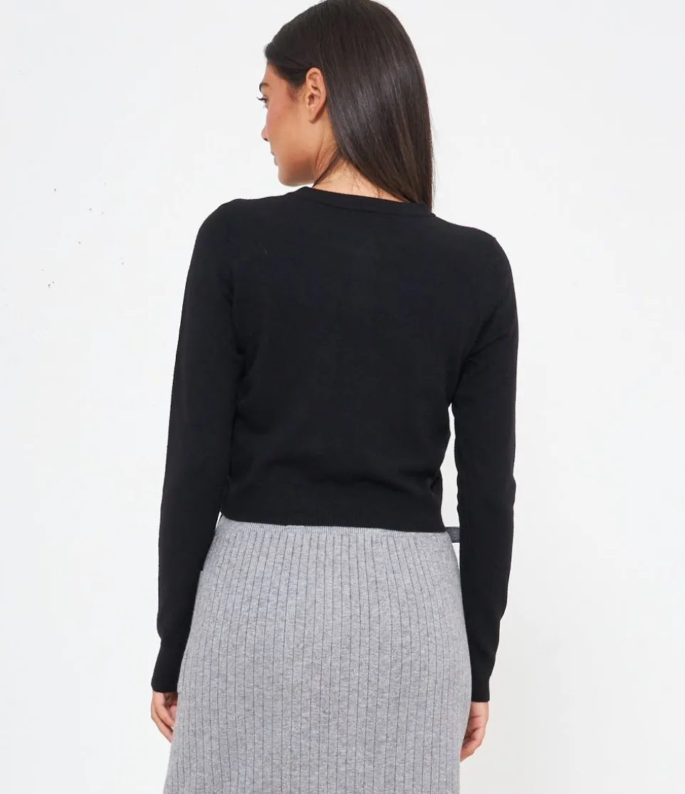 Cardigan crop