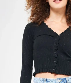 Cardigan crop