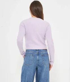 Cardigan effetto peluche