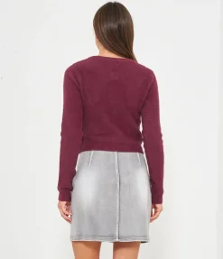 Cardigan effetto peluche
