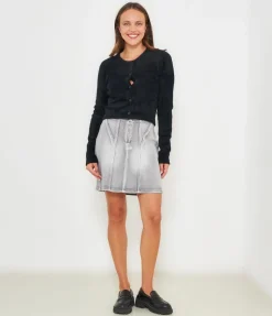 Cardigan effetto peluche