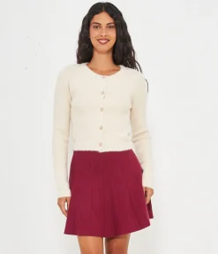 Cardigan effetto peluche