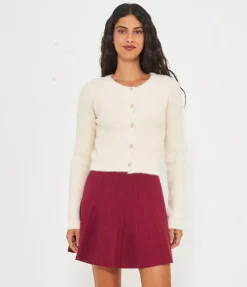 Cardigan effetto peluche