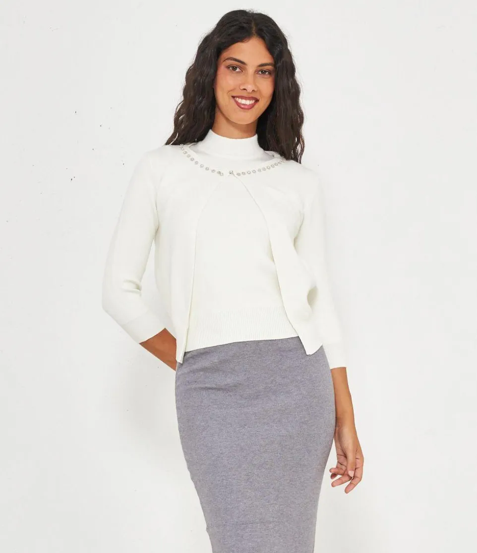 Cardigan gioiello
