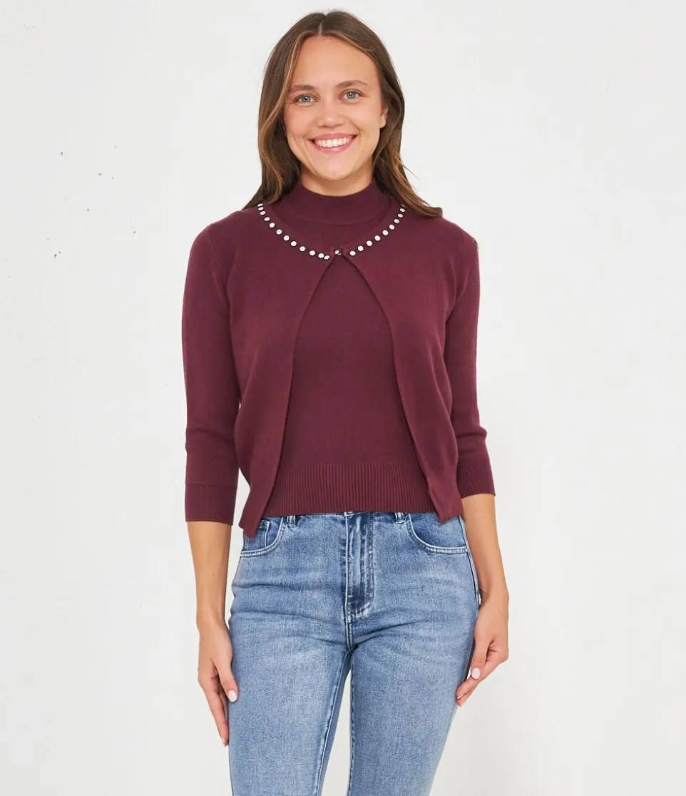 Cardigan gioiello