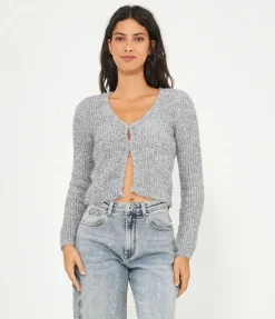 Cardigan lurex