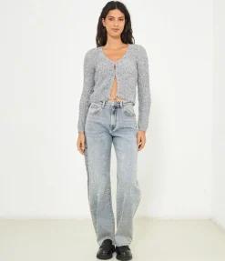Cardigan lurex