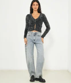 Cardigan lurex